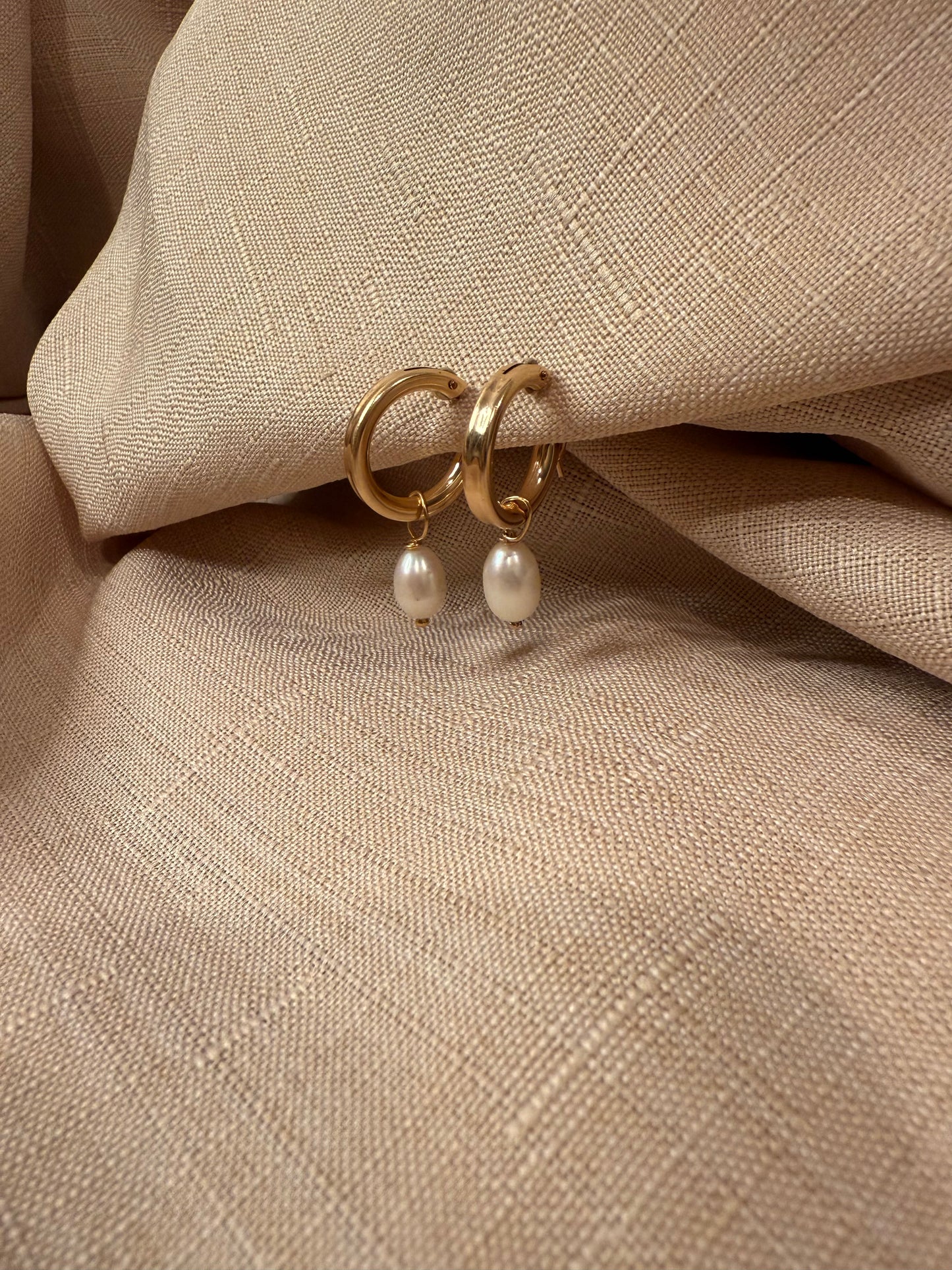 Millie Pearl Hoops