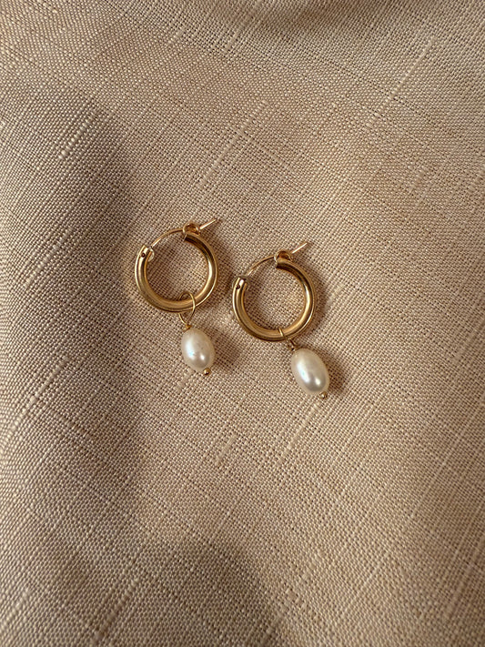 Millie Pearl Hoops