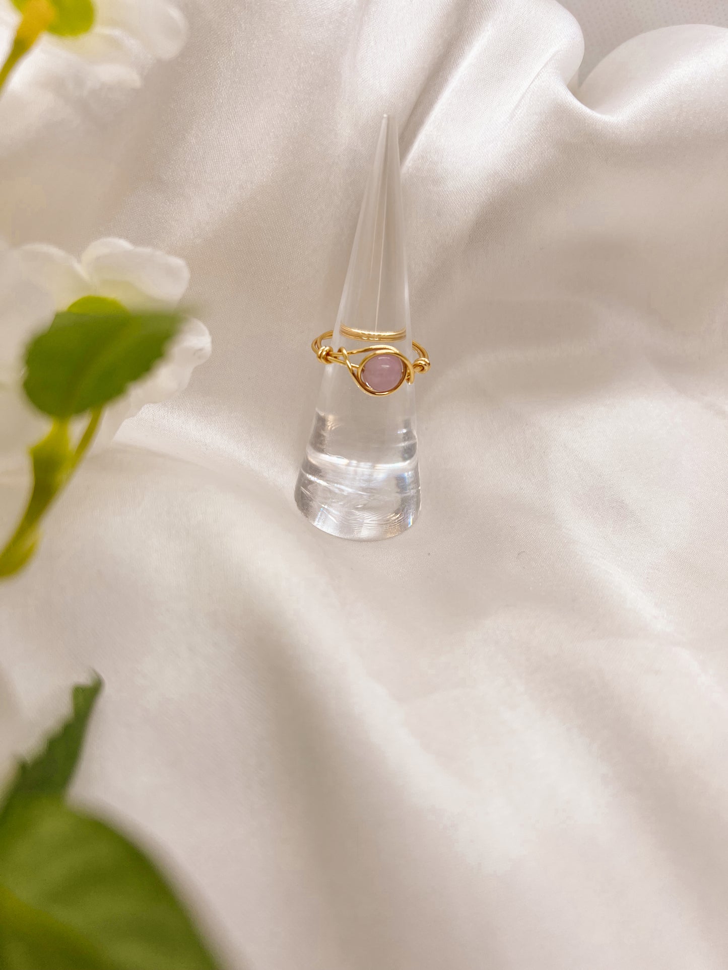 Kunzite Wire Wrapped Ring